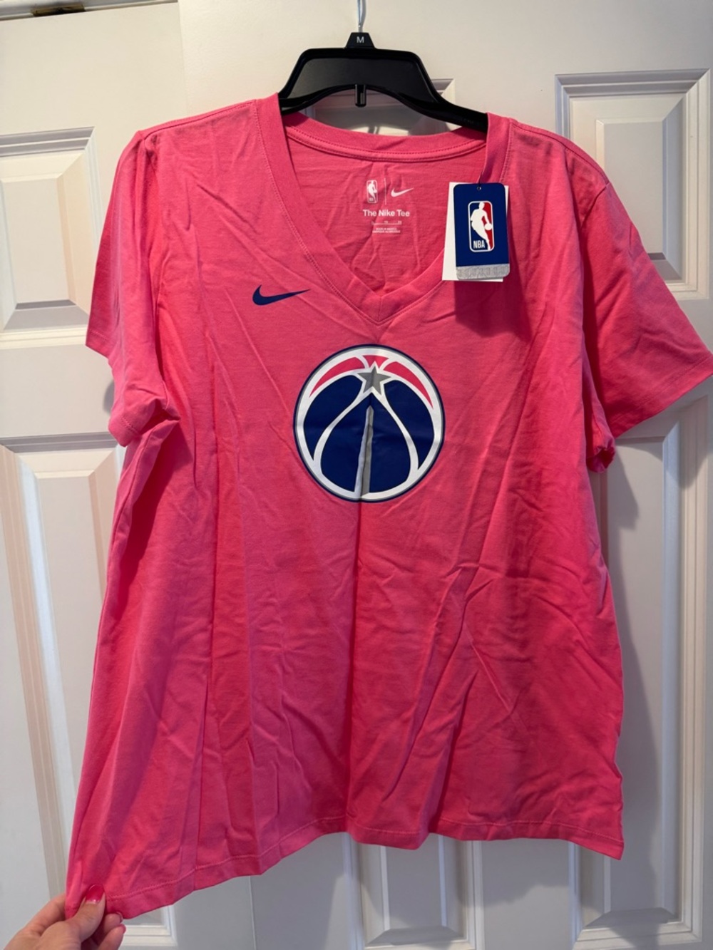 NWT -Nike Pink Washington Wizards Short Sleeve Tee